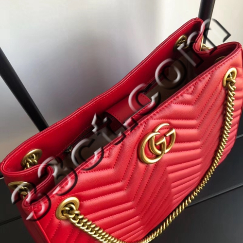 グッチバッグ角部分ディテール